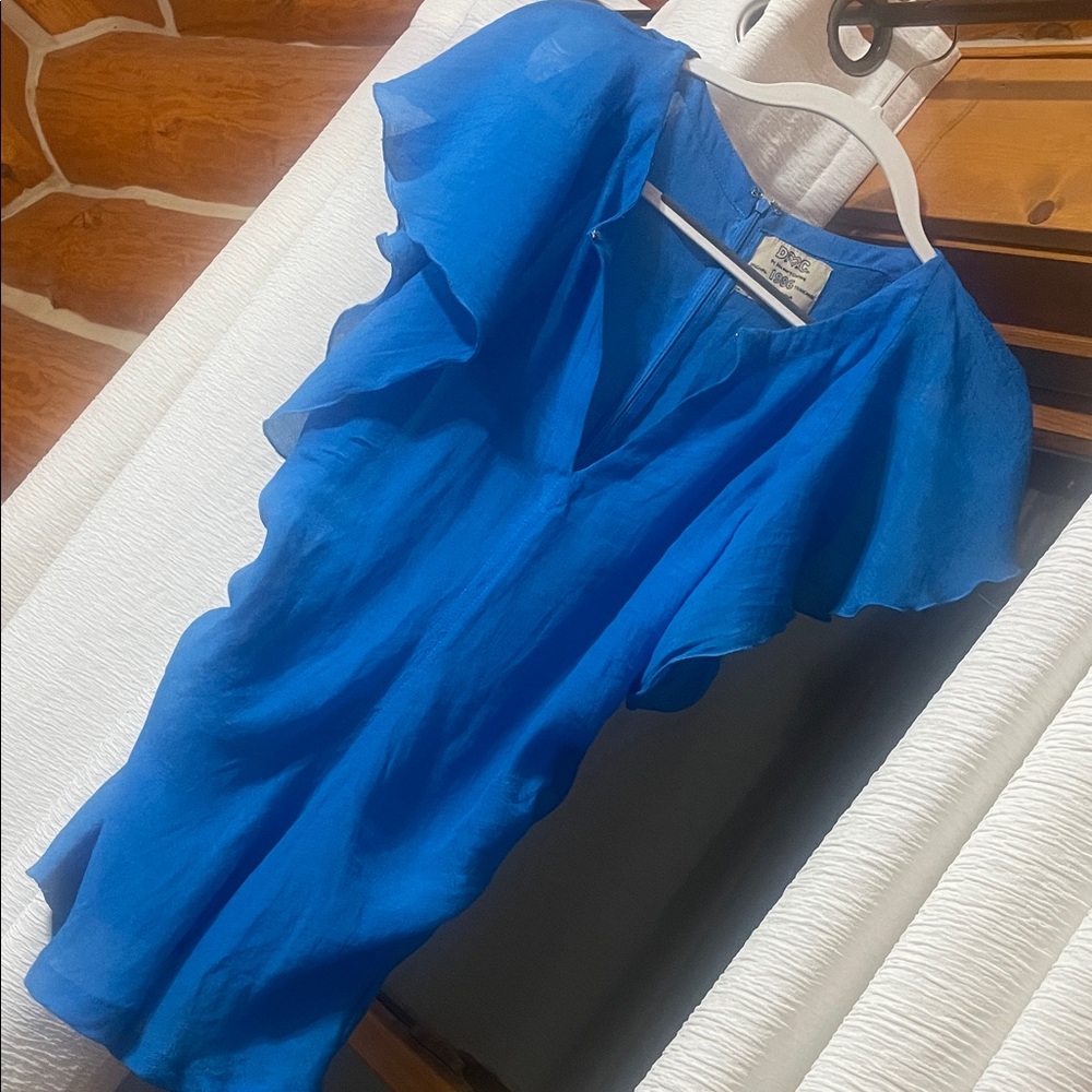Discovery Flare Short Sleeve Turquoise Blue Women's Blouse